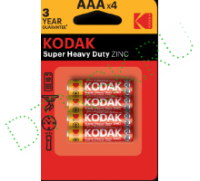             _Элемент питания Kodak R03-4BL (AAA) Heavy Duty [K3AHZ-4] (4шт) солевая